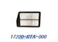 Wymiana filtra powietrza kabinowego Honda pasażera Filtr klimatyzacji samochodowej 17220-Rta-000